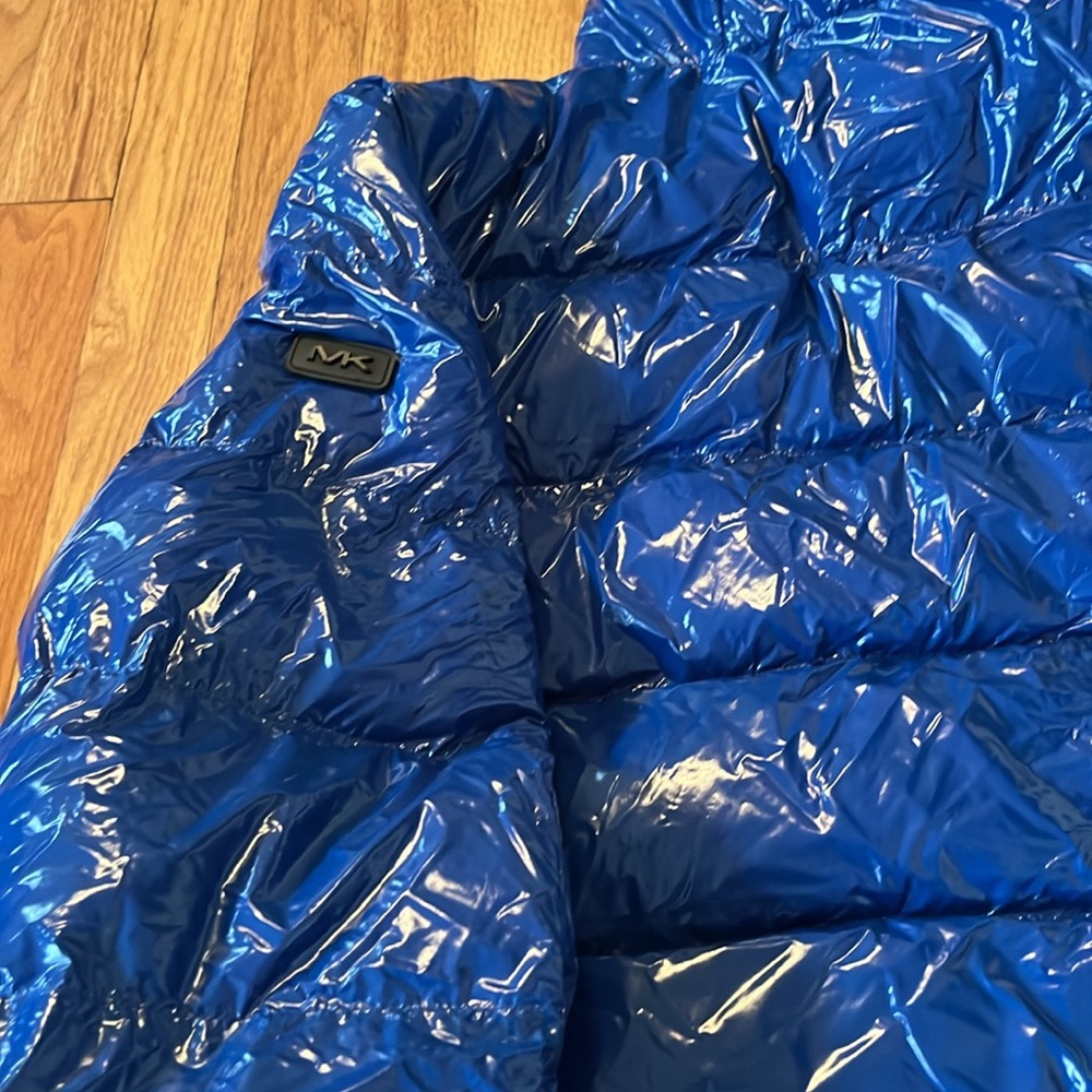Host Pick  ! Michael Kors Men's  Blue Insulated Puffer Jacket  Large nwt - Picture 8 of 16